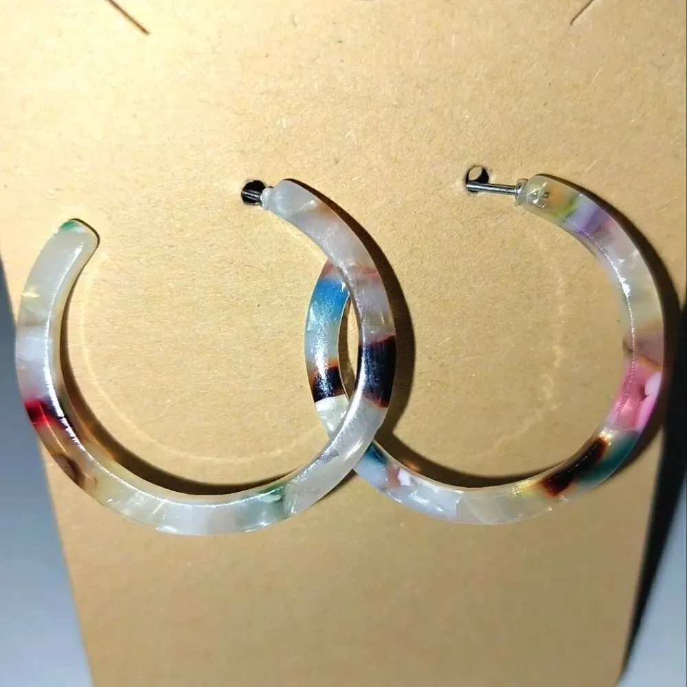 Trendy Acrylic Resin Earrings